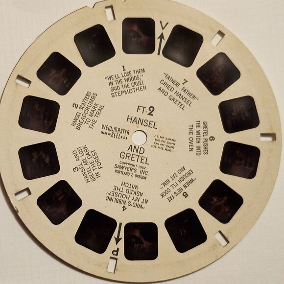 VINTAGE View Master Fairy Tales Reels x 3 Little Red Riding Hood Jack Hansel - Picture 3 of 5